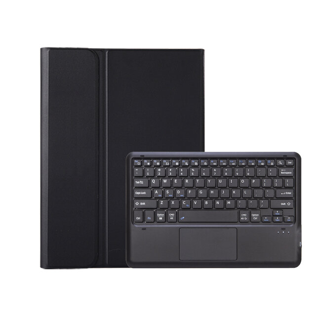 Case2go - Bluetooth Toetsenbord Hoes Geschikt voor Samsung Galaxy Tab S10 Ultra (2024) - Met touchpad en stylus pen houder - QWERTY Keyboard case - Zwart