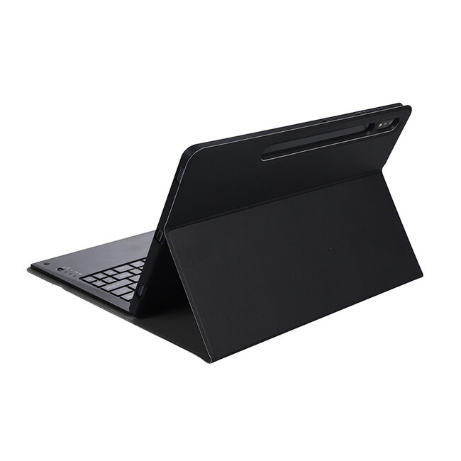 Case2go - Bluetooth Toetsenbord Hoes Geschikt voor Samsung Galaxy Tab S10 Ultra (2024) - Met stylus pen houder - QWERTY Keyboard case -