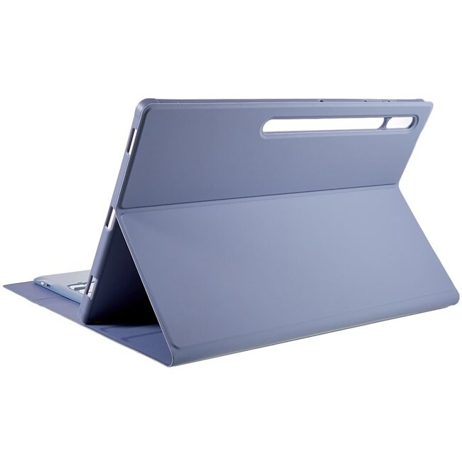 Case2go - Bluetooth Toetsenbord Hoes Geschikt voor Samsung Galaxy Tab S10 Ultra (2024) - Met touchpad en stylus pen houder - QWERTY Keyboard case - Paars