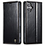 CaseMe - Telefoonhoesje geschikt voor Apple iPhone 16 Plus - Flip Wallet Case - Magneetsluiting - Zwart