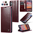 CaseMe - Telefoonhoesje geschikt voor Apple iPhone 16 Plus - Flip Wallet Case - Magneetsluiting - Rood