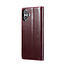 CaseMe - Telefoonhoesje geschikt voor Apple iPhone 16 Plus - Flip Wallet Case - Magneetsluiting - Rood