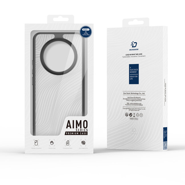 Dux Ducis - Telefoon hoesje geschikt voor de Realme 13 Pro/13 Pro Plus - Back Cover - Aimo Series - Zwart