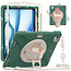 Case2go- Tablet Hoes geschikt voor Apple iPad Air 13 (2024) / iPad Pro 12.9 (2018/2020/2021/2022) - Hand Strap Heavy Armor Case - Groen