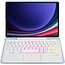 Toetsenbord hoes geschikt voor Samsung Galaxy Tab S10 Plus / Tab S9 Plus / Tab S9 FE Plus - 12.4 Inch - QWERTY - RGB - Stylus pen houder en Touchpad - Lichtblauw