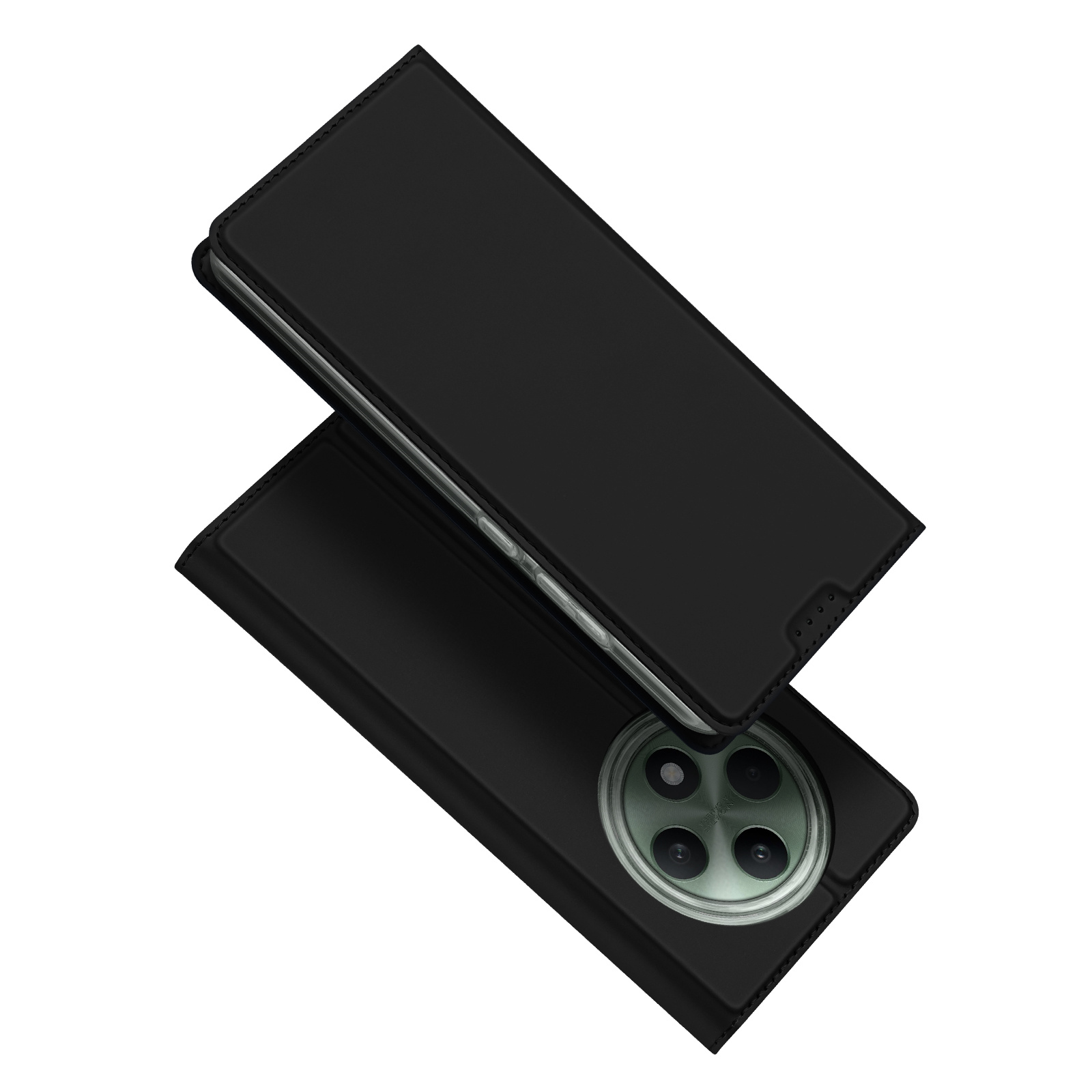 Dux Ducis - Telefoon Hoesje geschikt voor Oppo Reno 12 F 4G/5G  - Skin Pro - Book Case - Zwart afbeelding
