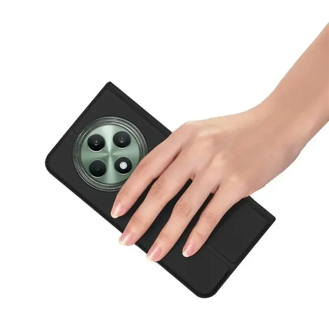 Dux Ducis - Telefoon Hoesje geschikt voor Oppo Reno 12 F 4G/5G  - Skin Pro - Book Case - Zwart