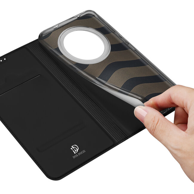 Dux Ducis - Telefoon Hoesje geschikt voor Oppo Reno 12 F 4G/5G  - Skin Pro - Book Case - Zwart