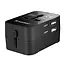 Wozinsky - Reislader - Adapter universeel - Reis adapter 24W EU/US/AUS/UK - Universele wereldstekker - 2 x USB-A - Zwart