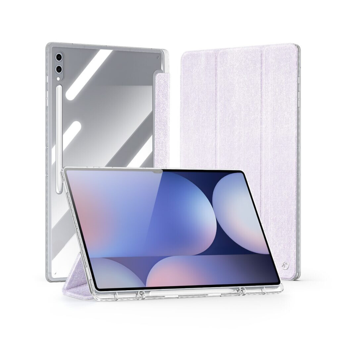 Dux Ducis - Tablet hoes geschikt voor Samsung Galaxy Tab S10 Ultra (2024) - Unid Tri-fold Case - Met Pencilhouder en Auto/Wake Functie - Paars afbeelding