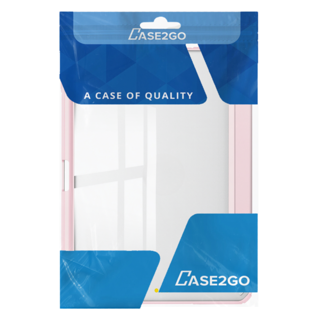 Case2go - Tablet hoes geschikt voor Apple iPad Pro 11 (2025) / Apple iPad Pro 11 (2024) - Acrylic Trifold case met Pencil houder - 11 Inch - Licht Roze