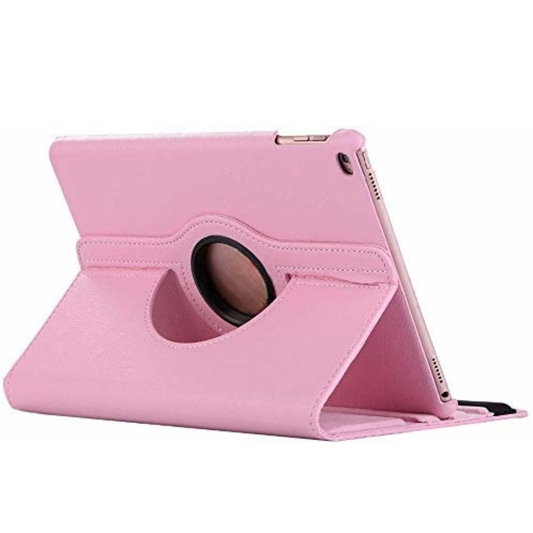 Case2go - Tablet hoes geschikt voor iPad 9.7 inch (2017/2018) - draaibare book case - Roze afbeelding