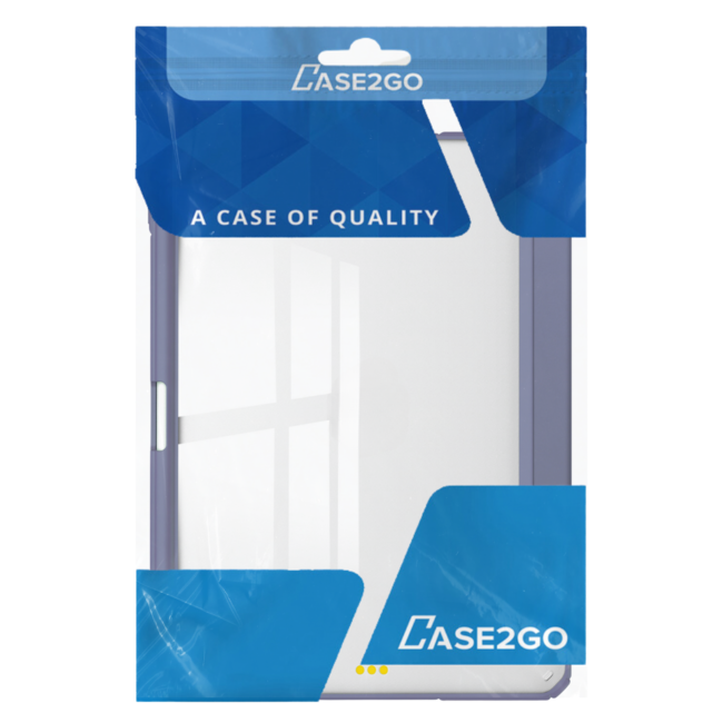 Case2go - Tablet hoes geschikt voor Apple iPad Pro 11 (2025) / Apple iPad Pro 11 (2024) - Acrylic Trifold case met Pencil houder - 11 Inch - Donker Paars