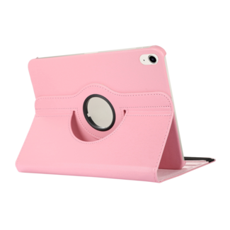 Case2go Case2go - Tablet hoes geschikt voor Apple iPad 11 (2025) A16 / Apple iPad 10.9 (2022) - Draaibare Bookcase - Roze