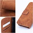Case2go - Telefoonhoesje geschikt voor Samsung Galaxy S24 FE - Wallet Book Case - Met Magnetische Sluiting - Bruin