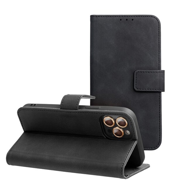 Case2go - Telefoonhoesje geschikt voor Samsung Galaxy A16 5G - Wallet Book Case - Met Magnetische Sluiting - Zwart