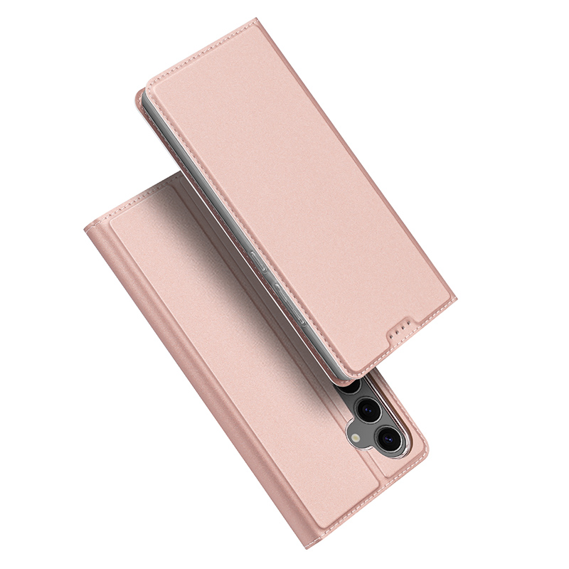 Dux Ducis - Telefoon Hoesje geschikt voor Samsung Galaxy S25 Plus - Skin Pro - Book Case - Roze afbeelding