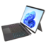 Bluetooth toetsenbord geschikt voor Microsoft Surface Pro X/8/9/10 - QWERTY - Bluetooth Toetsenbord Cover - Met touchpad, Pencilhouder en toetsenbord verlichting - Zwart