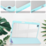 Case2go - Tablet hoes geschikt voor Samsung Galaxy Tab S6 Lite (2024) - Acrylic Trifold - Auto/Wake - Licht Blauw