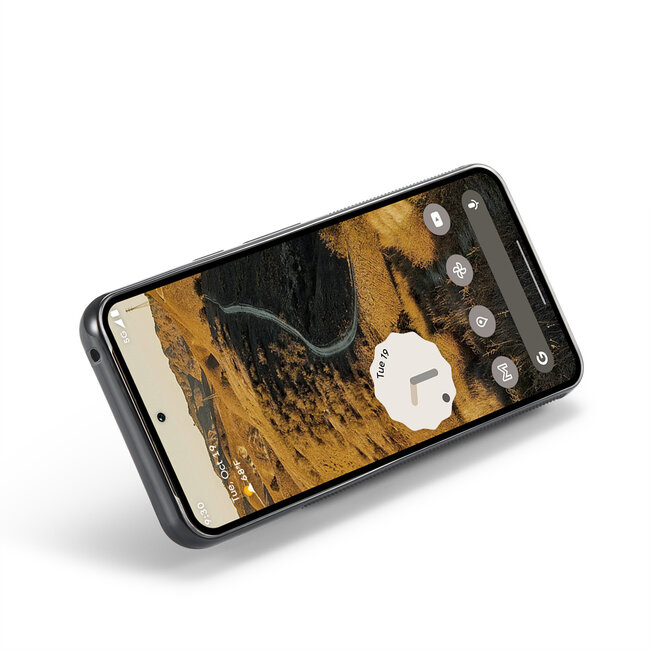 CaseMe - Telefoonhoesje geschikt voor Google Pixel 9/9 Pro - Back Cover met RFID Pasjeshouder - Bruin