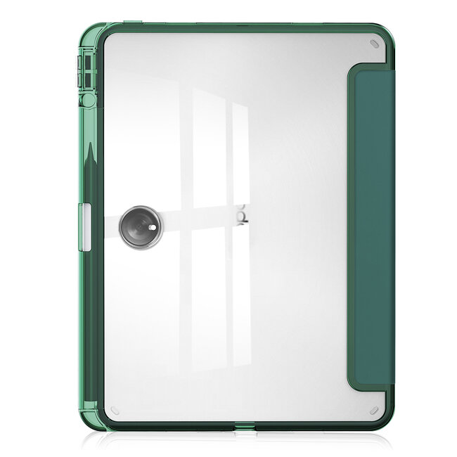 Case2go - Tablet hoes geschikt voor Oppo OnePlus PAD 2023/Oppo pad 2 - Acrylic Trifold - Auto/Wake - 11.61 Inch - Donker Groen