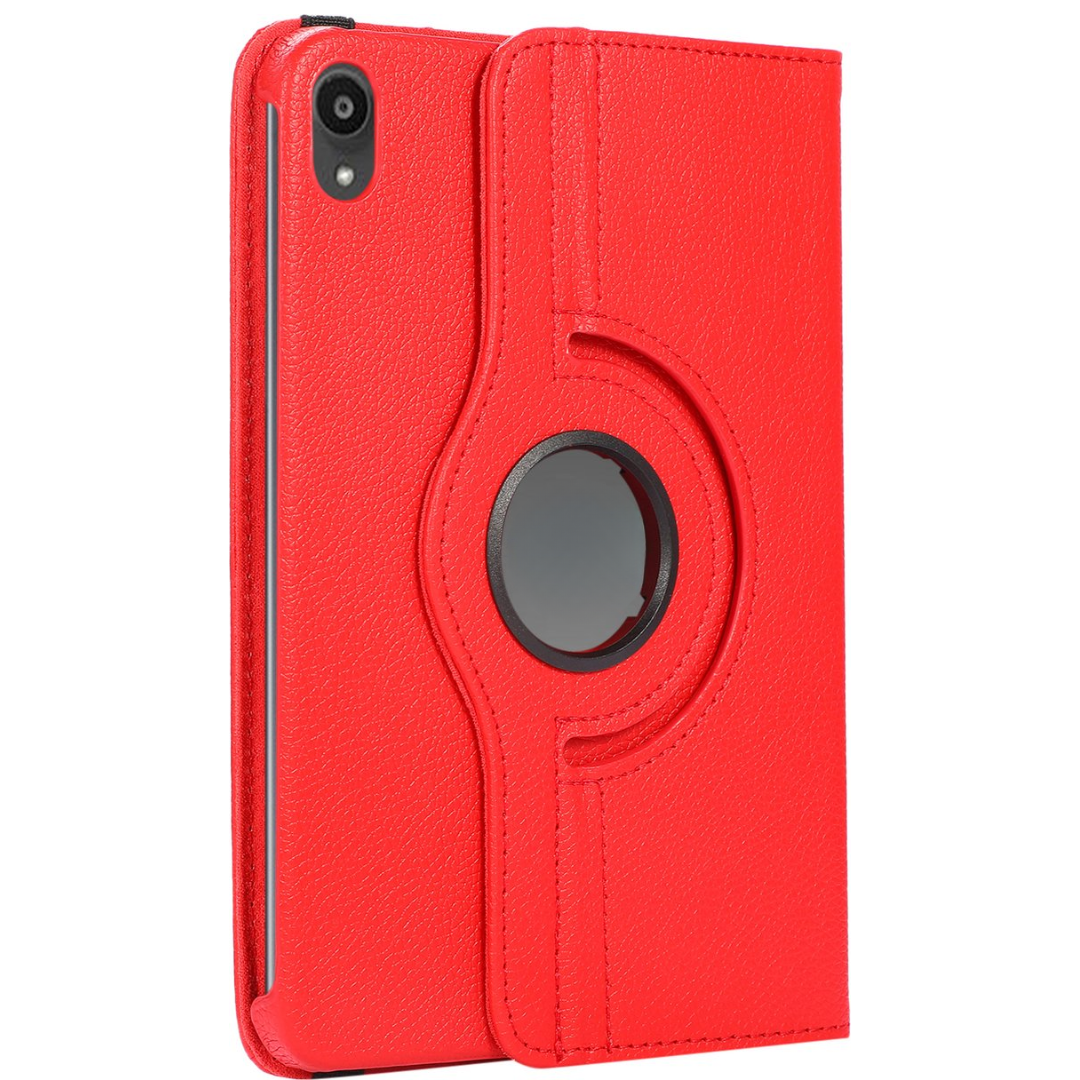 Case2go - Tablet hoes geschikt voor iPad Mini 6 (2021) - 8.3 Inch - Draaibare Book Case Cover - Rood afbeelding