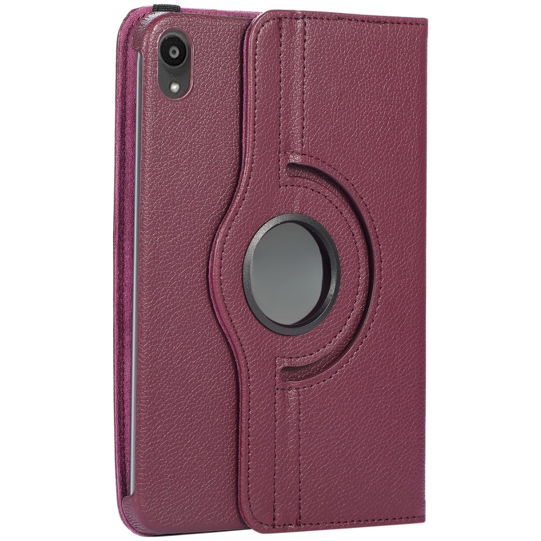 Case2go - Tablet hoes geschikt voor iPad Mini 6 (2021) - 8.3 Inch - Draaibare Book Case Cover - Paars afbeelding