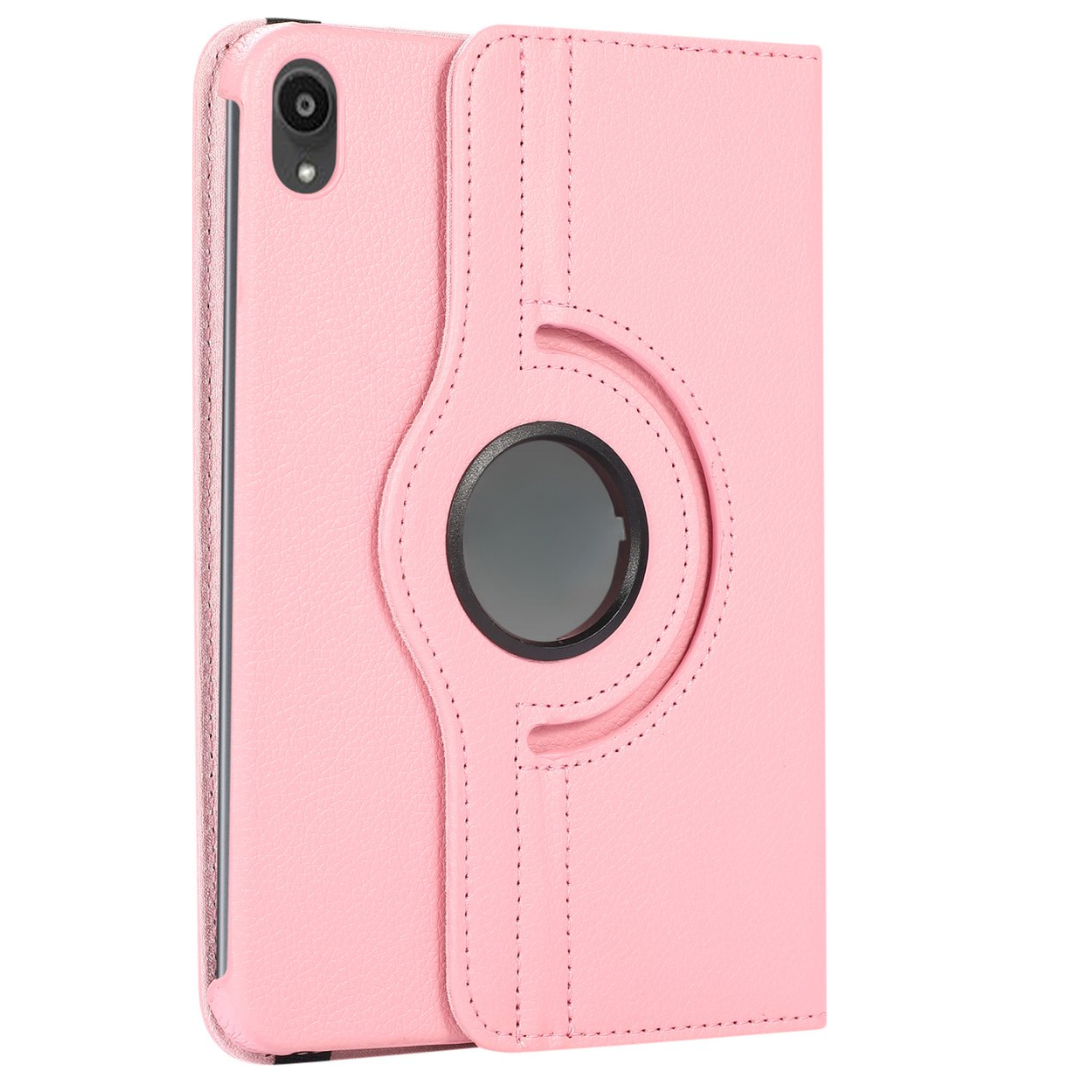 Case2go - Tablet hoes geschikt voor iPad Mini 6 (2021) - 8.3 Inch - Draaibare Book Case Cover - Roze afbeelding