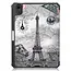 Case2go - Tablet hoes geschikt voor Apple iPad Mini 7 (2024) - 8.3 inch - TPU Book Case met Apple Pencil Houder - Eiffeltoren