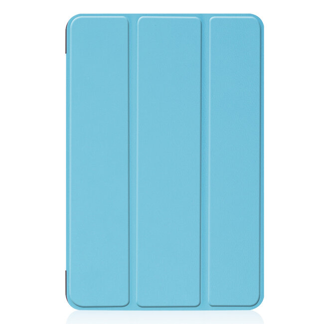 Tablet hoes geschikt voor iPad Mini 2021 - Tri-Fold Book Case - Licht Blauw