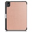 Case2go - Tablet hoes geschikt voor Apple iPad Mini 7 (2024) - 8.3 inch - TPU Book Case met Apple Pencil Houder - Rosé Goud