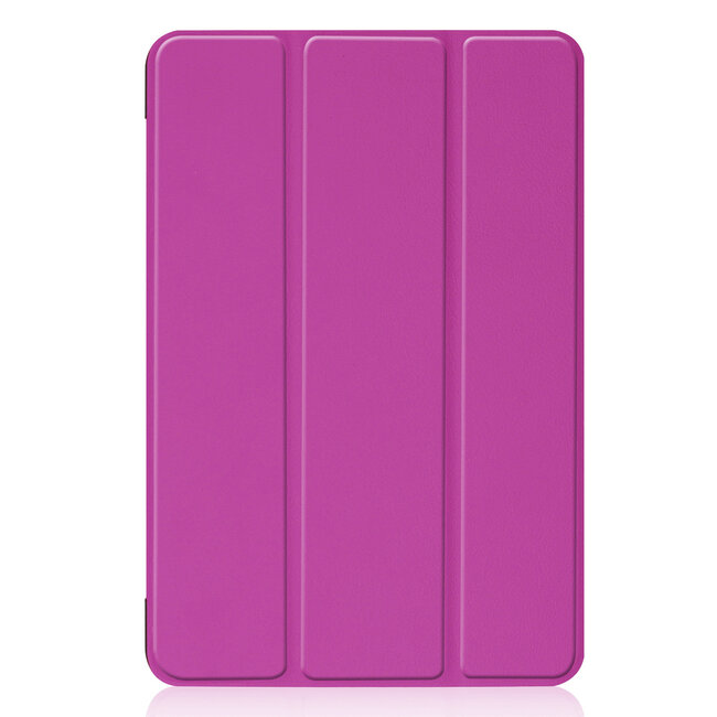 Tablet hoes geschikt voor iPad Mini 2021 - Tri-Fold Book Case - Paars