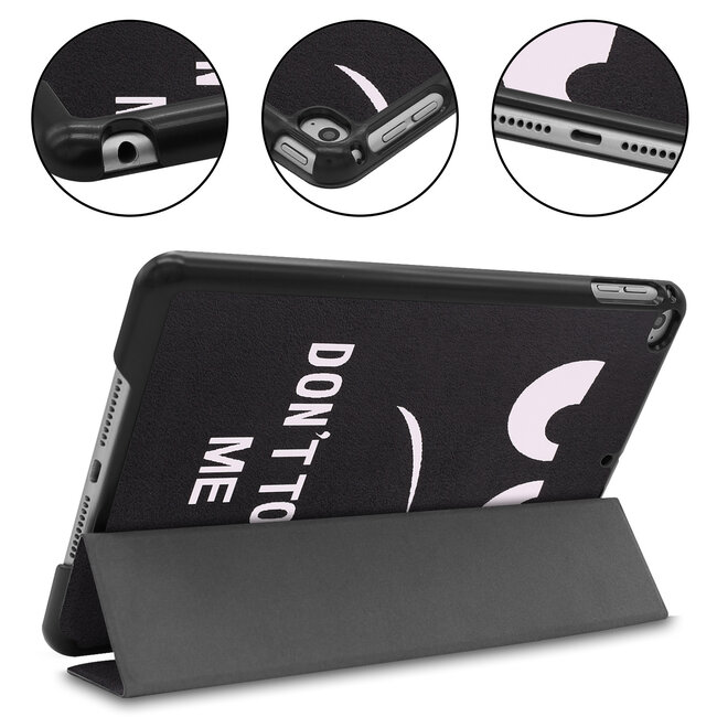Tablet hoes geschikt voor iPad Mini 2021 - Tri-Fold Book Case - Don't Touch Me