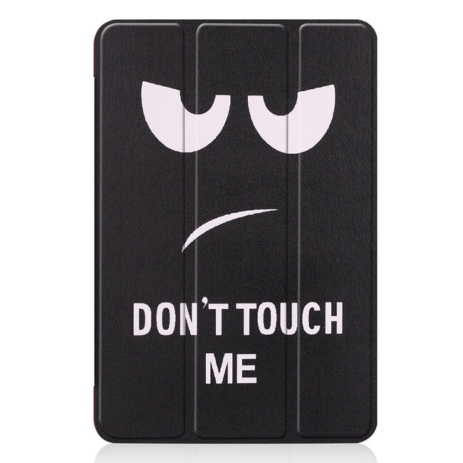 Tablet hoes geschikt voor iPad Mini 2021 - Tri-Fold Book Case - Don't Touch Me