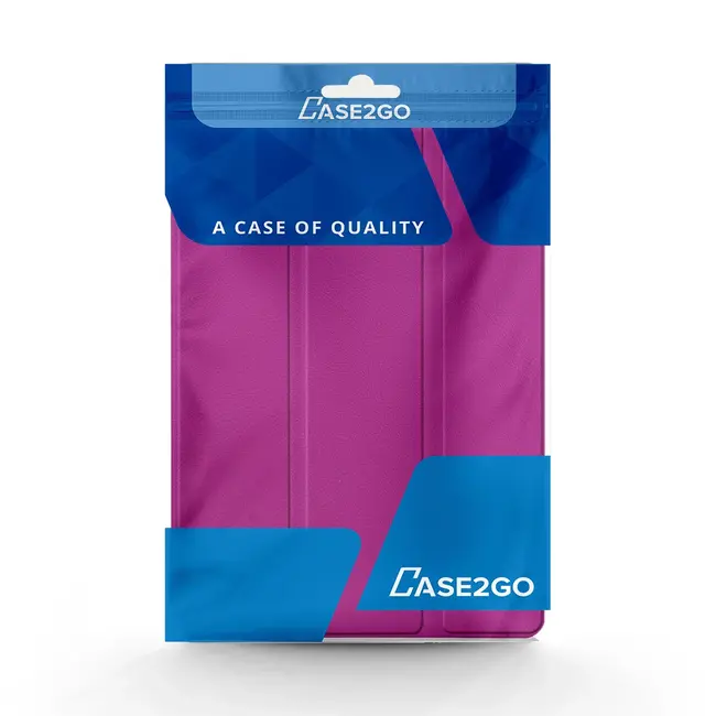 Tablet hoes geschikt voor Apple iPad Mini 7 (2024) - Tri-Fold Book Case - met Auto/Wake functie - Paars