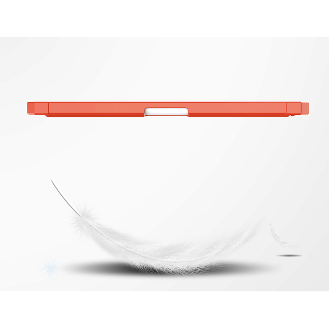 Tablet hoes geschikt voor Apple iPad Mini 7 (2024) - Acrylic Trifold case - met Auto/Wake functie en Magneetsluiting - Oranje