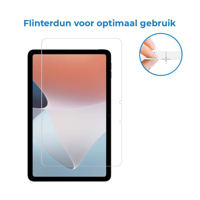 Case2go - Tablet Screenprotector geschikt voor Oppo Pad Air - 10.4 Inch - Tempered Glass - Case Friendly - Transparant