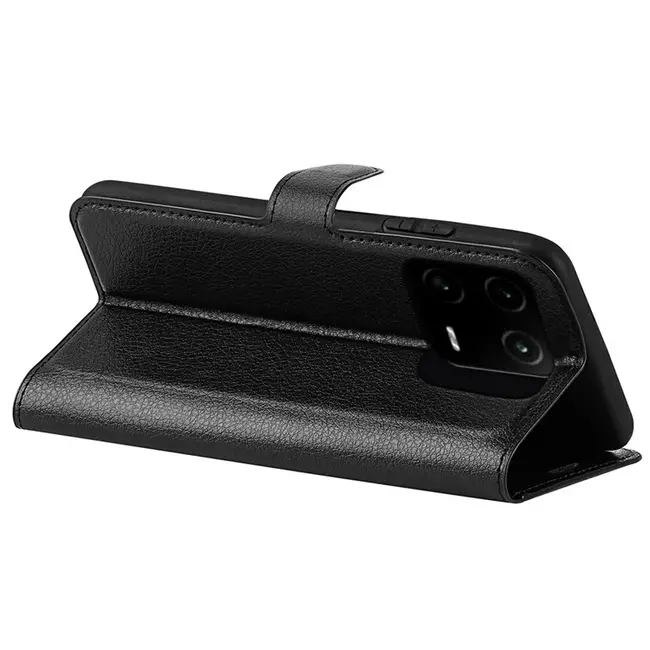 Case2go - Telefoon hoesje geschikt voor Xiaomi 13 Pro 5G - Wallet Book case - Met Magnetische Sluiting - Zwart