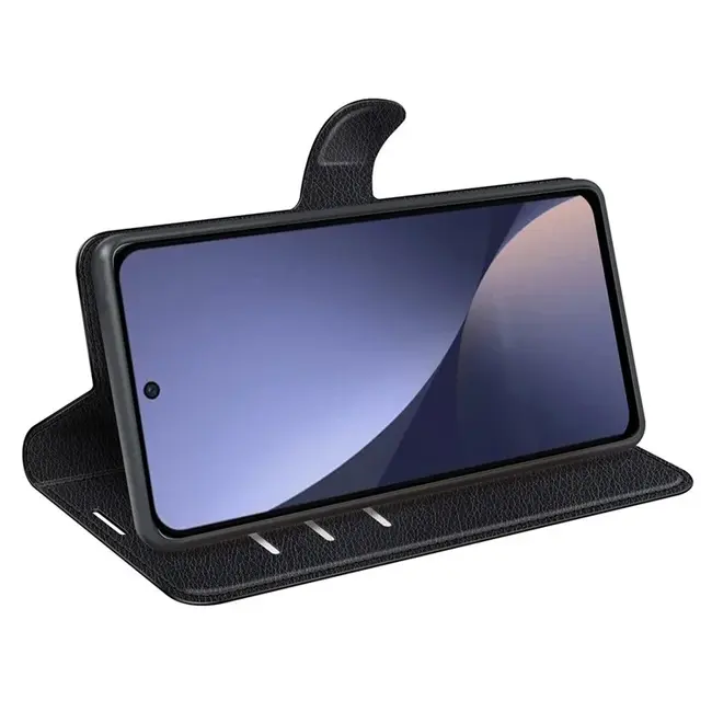 Case2go - Telefoon hoesje geschikt voor Xiaomi 13 Pro 5G - Wallet Book case - Met Magnetische Sluiting - Zwart