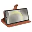 Case2go - Telefoon hoesje geschikt voor Samsung Galaxy S24 FE - Wallet Book case - Met Magnetische Sluiting - Bruin
