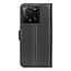 Case2go - Telefoon hoesje geschikt voor Xiaomi 13T Pro - Wallet Book case - Met Magnetische Sluiting - Zwart