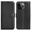 Case2go - Telefoon hoesje geschikt voor Apple iPhone 15 Pro Max - Wallet Book case - Met Magnetische Sluiting - Zwart