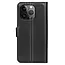 Case2go - Telefoon hoesje geschikt voor Apple iPhone 15 Pro Max - Wallet Book case - Met Magnetische Sluiting - Zwart