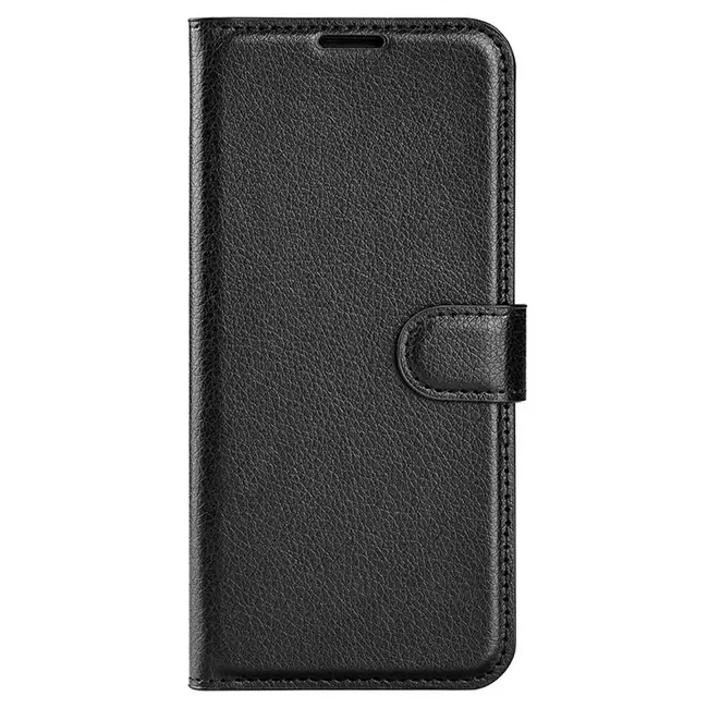 Case2go - Telefoon hoesje geschikt voor Apple iPhone 15 Pro Max - Wallet Book case - Met Magnetische Sluiting - Zwart
