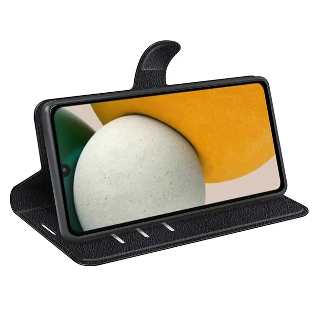 Case2go - Telefoon hoesje geschikt voor Samsung Galaxy A15 5G - Wallet Book case - Met Magnetische Sluiting - Zwart