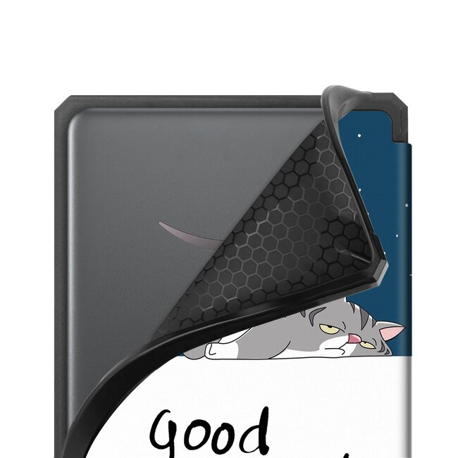 Hoes geschikt voor Amazon Kindle Paperwhite 2024 (12th gen) - 7 Inch - TPU Book Case - Auto/Wake functie - Goodnight