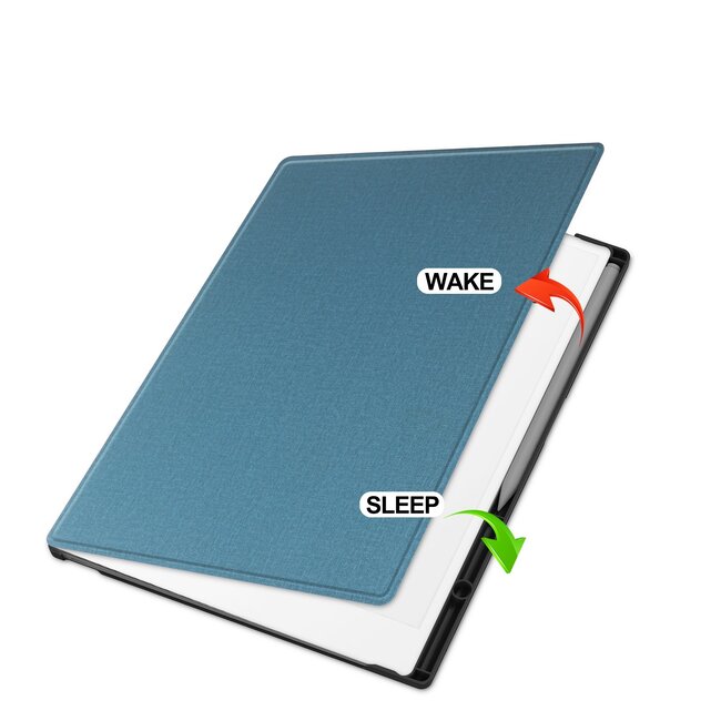 Tablethoes geschikt voor reMarkable Paper Pro (2024) - TPU hoes - Auto Wake/Sleep functie - 11.8 Inch - Lichtblauw