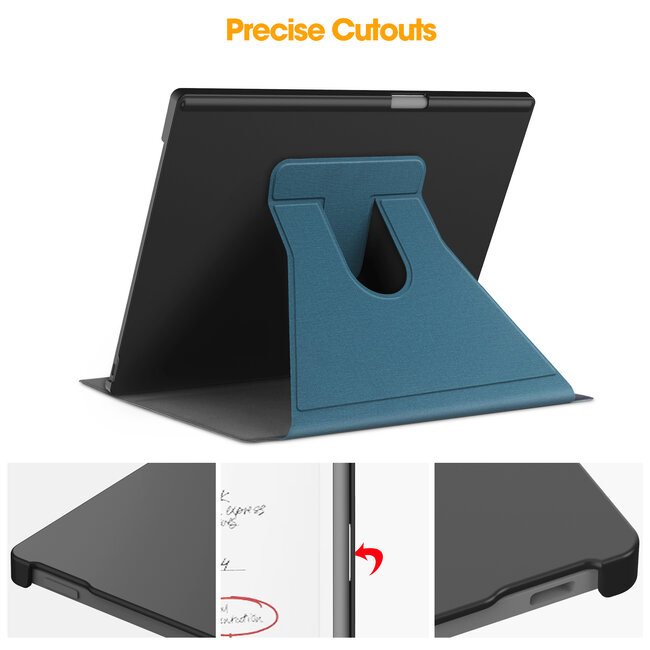 Tablethoes geschikt voor reMarkable Paper Pro (2024) - TPU hoes - Auto Wake/Sleep functie - 11.8 Inch - Lichtblauw