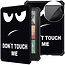 Hoes geschikt voor Amazon Kindle Paperwhite 2024 (12th gen) - 7 Inch - TPU Book Case - Auto/Wake functie - Don't Touch Me