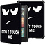 Hoes geschikt voor Amazon Kindle Paperwhite 2024 (12th gen) - 7 Inch - TPU Book Case - Auto/Wake functie - Don't Touch Me